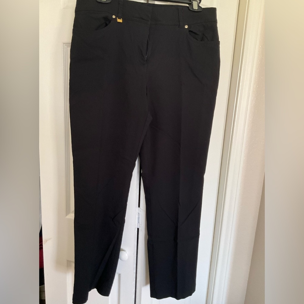 JM Collection Black Straight Leg Pants